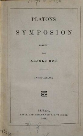 Platons ausgewählte Schriften, 5. Symposion