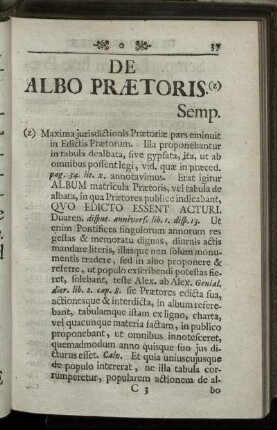 De Albo Prætoris.