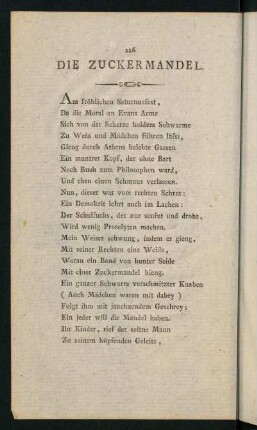116-127, Die Zuckermandel. - Die Nelke.