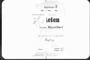 Rheinische Provinzial-"Irrenanstalt" zu Siegburg. Generalia