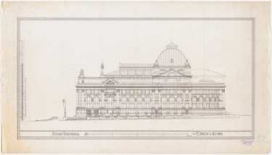 Stadttheater (auch: Grillo-Theater), Essen: Seitenansicht