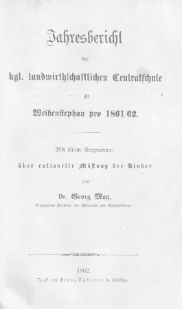 Beiträge zur rationellen Mästung der Rinder