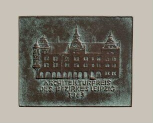 Plakette "Architekturpreis des Bezirkes Leipzig"