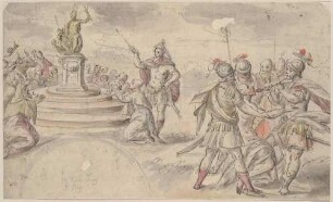 Anbetung des Zeus und Bestrafung des Lästerers