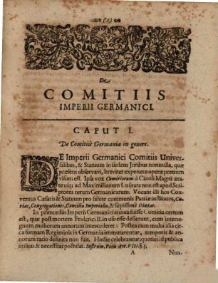 Joachimi Hagemeieri S. Caesareae Maiestatis Consiliarii, & Comitum Collegii Wetteravici Vice-Cancellarii De Comitiis Imperii Germanici Tractatus