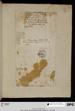 Schluss eines lat. theologischen Textes (14. Jh.; De missa)