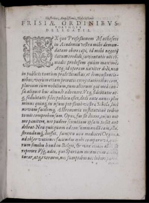Frisiae Ordinibus.