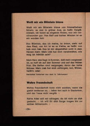Wahre Freundschaft