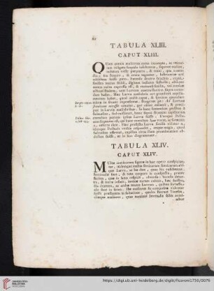 Tabula XLIII. Caput XLIII