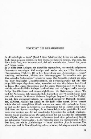 Vorwort des Herausgebers