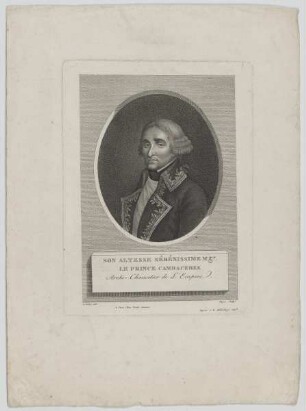Bildnis des Jean-Jacques Régis de Cambacérès