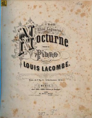 Nocturne : pour le piano ; op. 8,3