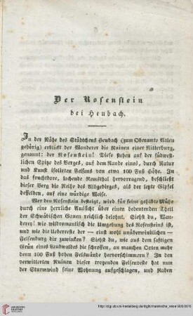 Der Rosenstein bei Heubach