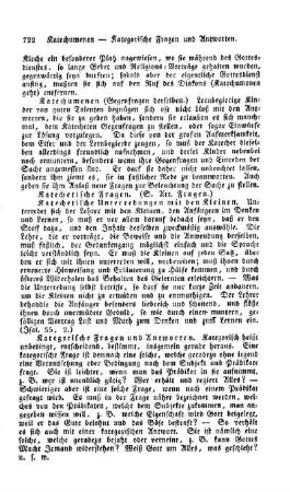 Katechetische Fragen, (s. Art. Fragen)