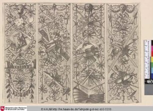 [Vier hochrechteckige Ornamente; Four Vertical Ornaments]