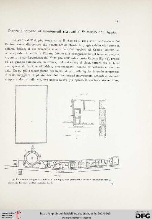 10: Ricerche intorno ai monumenti ritrovati al V° miglio dell' Appia