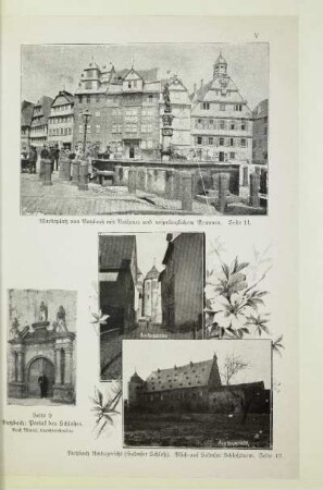 Marktplatz von Butzbach mit Rathaus und ursprünglichem Brunnen