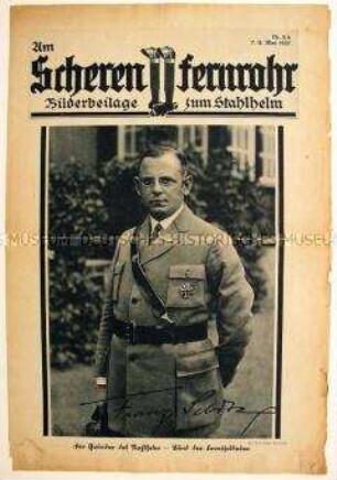 Beilage der Zeitschrift "Stahlhelm" mit einem Porträt des Stahlhelm-Führers Franz Seldte