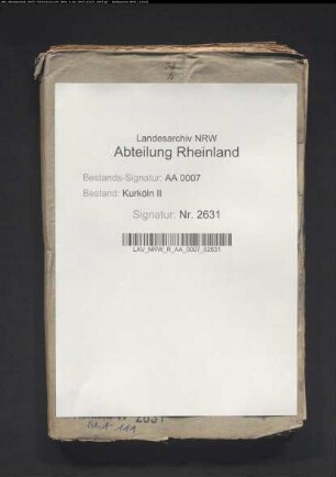 Verhandlungen betr. Landverkäufe im Clytbroich, Hülser Broich, Diessemer Broich und der Cranger Heide