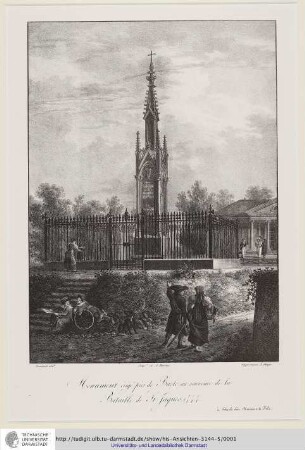 Monument érigé près de Basle, au souvenir de la Bataille de St. Jaques, 1444