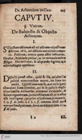 Caput IV. De Subjetco & Objecto Actionum