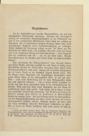 Begleitwort
