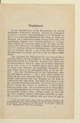 Begleitwort