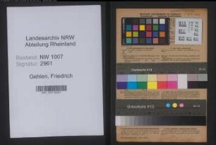 Entnazifizierung Friedrich Gehlen , geb. 08.04.1890 (Firmeninhaber)