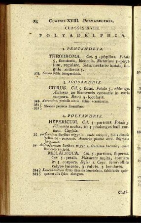 Classis XVIII. Polyadelphia.