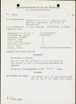 Martin, Adolf