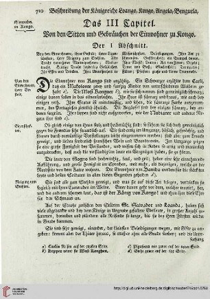Das III. Kapitel: Von den Sitten und Gebräuchen der Einwohner zu Kongo