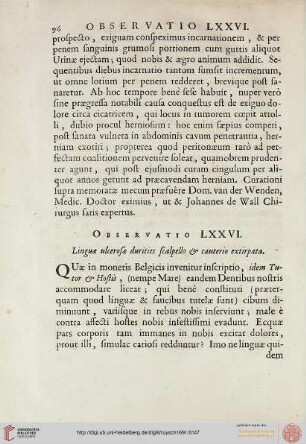 Observatio LXXVI