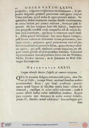 Observatio LXXVI