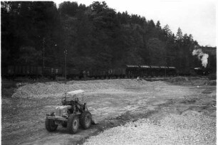Stetten bei Haigerloch, Dampflok 16, Rangieren, Steinewerk Schwörer