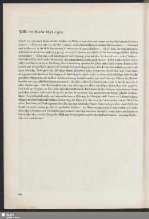 Wilhelm Raabe 1831-1910