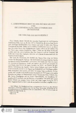 C. Lebenswirklichkeit in der frühen Neuzeit und die Lebensdeutung der Lutherischen Orthodoxie