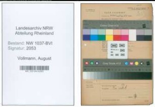 Entnazifizierung August Vollmann , geb. 30.01.1892 (Stadtinspektor)