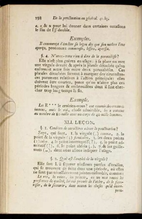 XLI. Leçon. [-] LX. Leçon.
