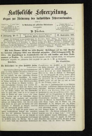 ¬Die¬ Volksschule im alten Hochstift Fulda : [Fortsetzung]