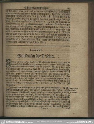 LXXXVII. Schuldigkeit der Prediger