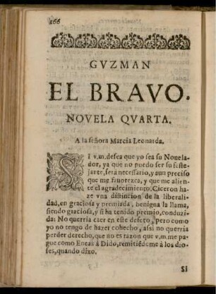 Guzman El Bravo : Novela Quarta