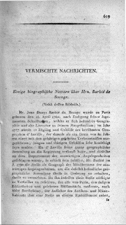 Einige biographische Notizen über Hrn. Barbié de Bocage