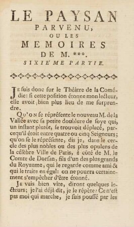 Sixiéme Partie