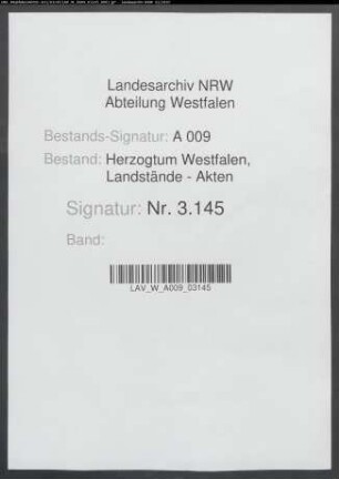 Akten der Geheimen Konferenz betr. den Landtag 1733