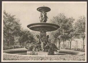 Ansichtskarte Wrangelbrunnen, Grimm-Park