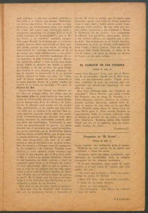 Fragmentos de "El teatro"... : (Viene de la pág. 6)