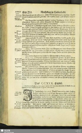 Das CCXIX. Capitel
