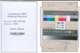 Entnazifizierung Helene Braun , geb. 31.07.1914 (Fuersorgerin)