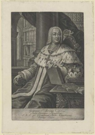 Bildnis des Erzbischof Joannes Fridericus Carolus von Mainz