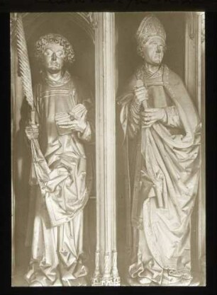 Kilianskirche, Hochaltar, Heiliger Lorenz und Kilian